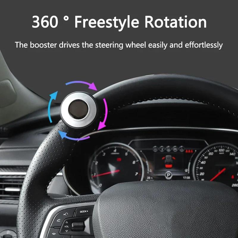 PCVHD1 2026 Hot Styling Mouldings For VOLKSWAGEN VW Car Turning Steering Wheel Booster Spinner Knob 360 Degree For VW Volkswagen Golf P
