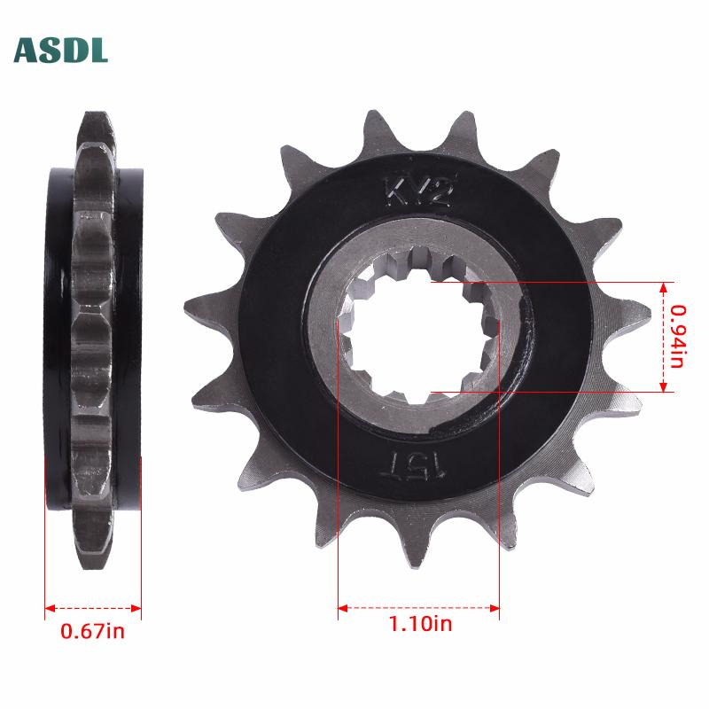 Motorcycle Front and Rear Sprockets 525 42T 15T for Honda CBR600 SE FV F3 97-98 CBF600 PC38 06-07 CB600S Hornet 98-06 CBR 600
