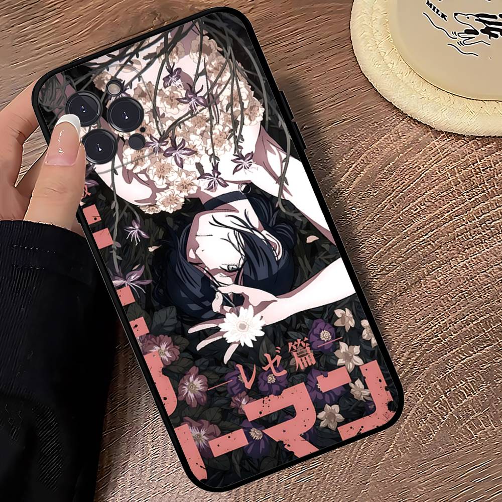 Крутой чехол для телефона с аниме R-Reze Для iPhone 17 16 15 16e 14 13 12 11 Pro Max Plus Чехол Обложка Coque