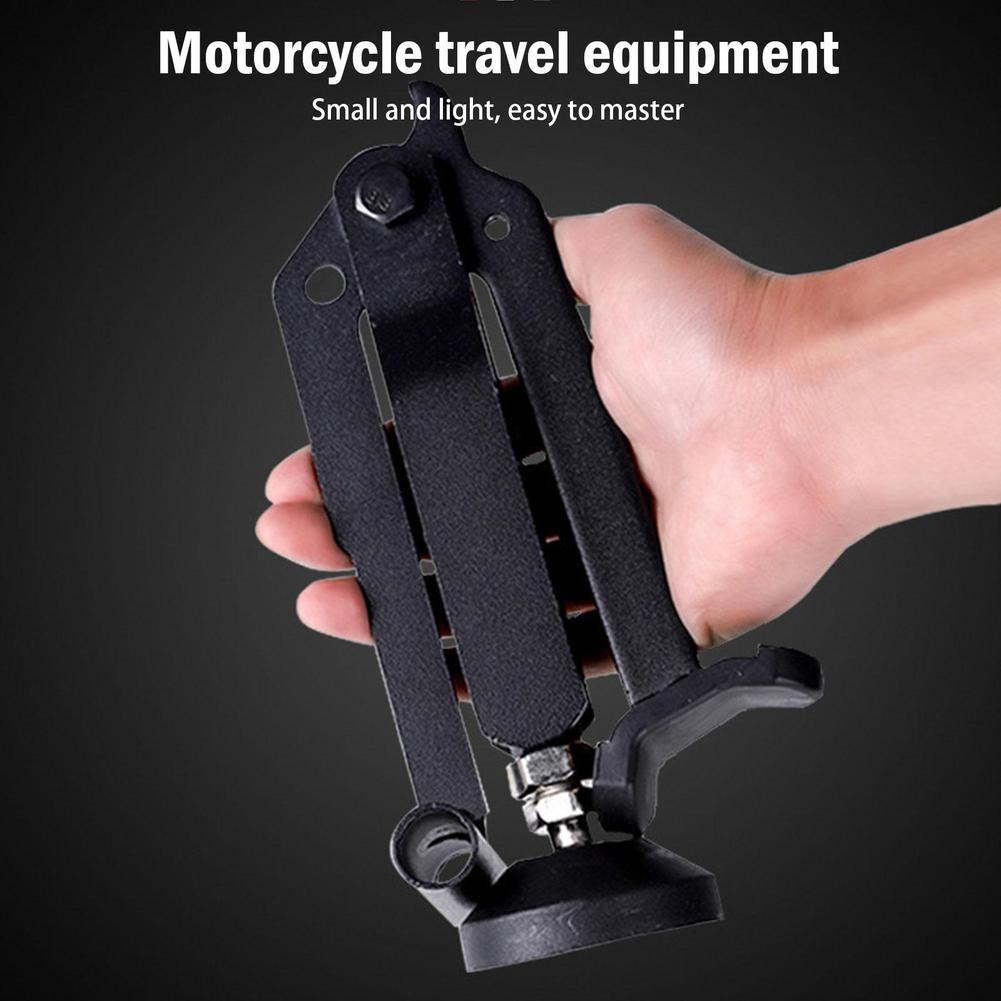 Универсальная мотоциклетная складная подъемная рама-подставка Мотоциклетная тяжелая рама Железный кран Подъемник Регулируемая подставка Стабильные аксессуары U6Y8