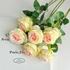 Gradient Artificial Rose Faux Flower for Wedding Home Party Decor Craft Ornament