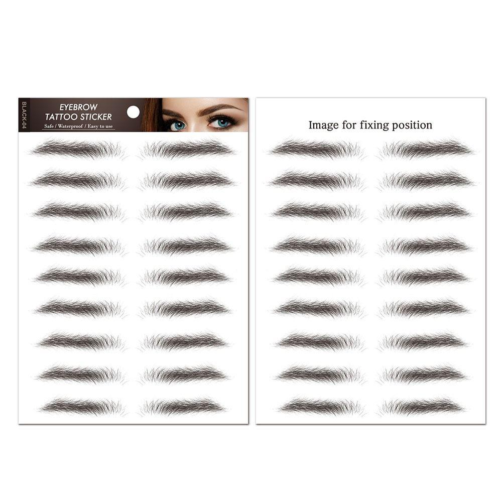 Косметические 6D татуировки для бровей Наклейки Моделирование бровей Наклейки для бровей Переводные картинки для воды