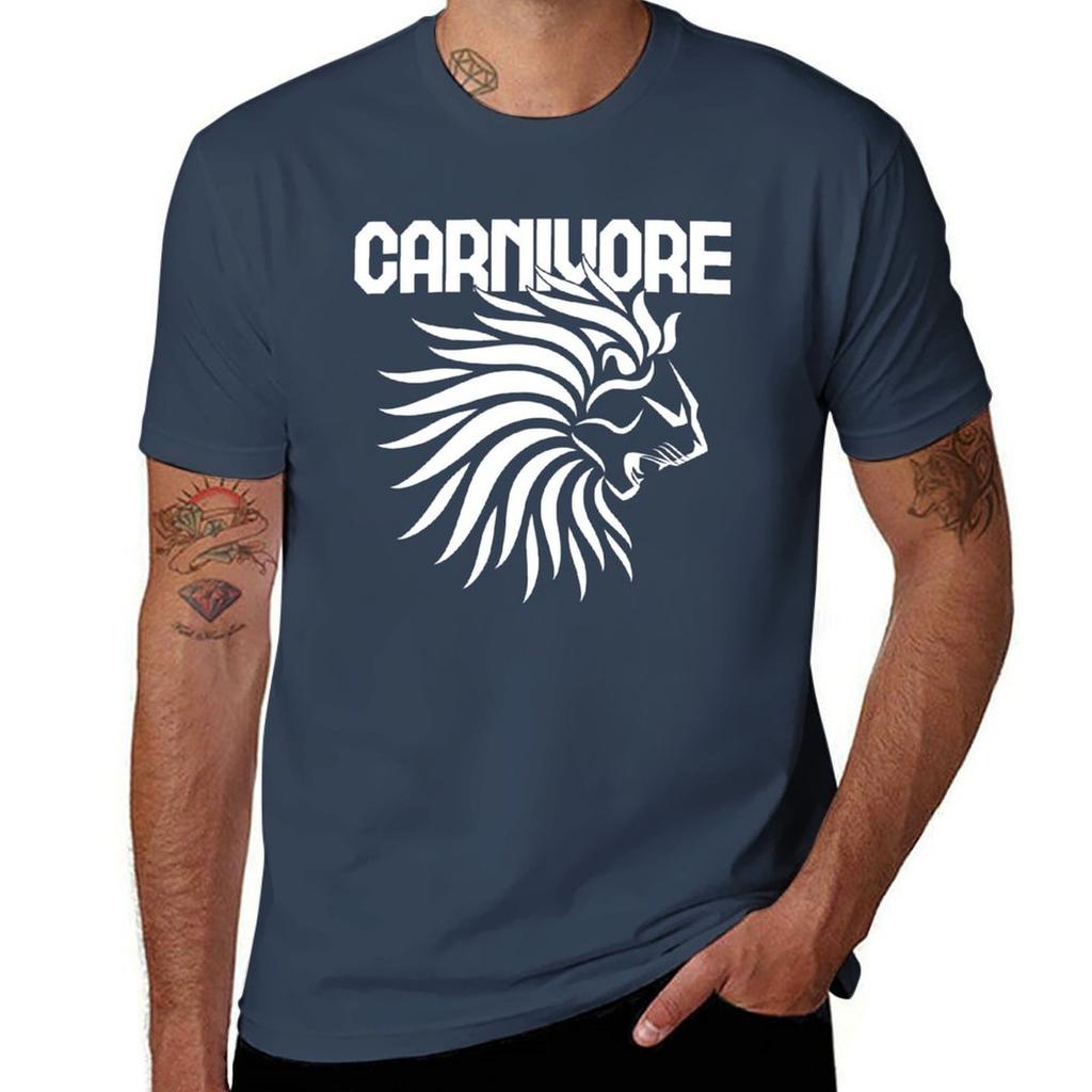 Carnivore Lion Meat Eater T-Shirt t shirt for man 100 percent cotton man t shirt cotton t shirts for man slim fit T-Shirt