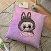 Наволочка Labubu The Monsters Pillowslip Cushion Plush 45x45CM Для мальчиков и девочек Мультфильм Аниме Kawaii Украшения Дети День рождения Милые подарки