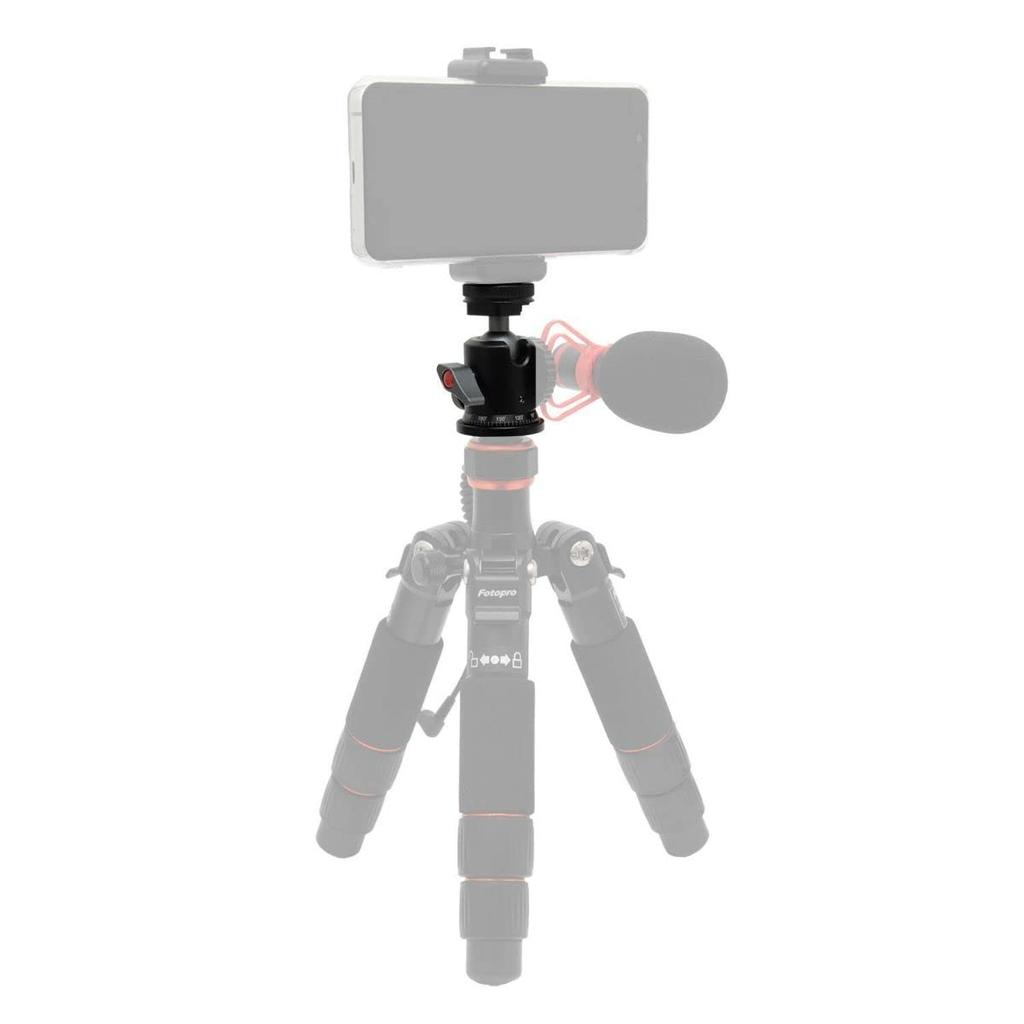 KING Accessory Shoe Ball 825957 Head, A-ASBH, Aluminum, 360-Degree Rotation,