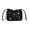 Korean version of the hot sale, niche daily leisure butterfly pumping with cloud bag, female foreign versatile high-end chain messenger bag