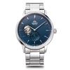 Orient Men's Automatic Watch Basic Concept Mechanical Open Heart RN-AR0101L with Warranty - Navy