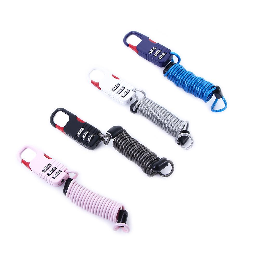 Password Bicycle Accessories Anti Theft Security Lock Helmet Lock Cable Lock Bicycle Lock