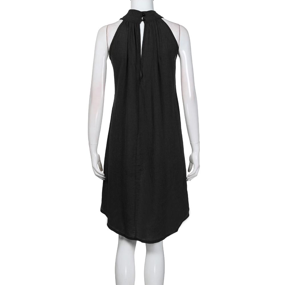 H2Orchard Womens Holiday Irregular Dress Ladies Summer Beach Sleeveless Party Dress