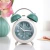4-Inch Table Clock with Backlight Bedroom Desktop Clock Twin Bell Alarm Clock  Student Children