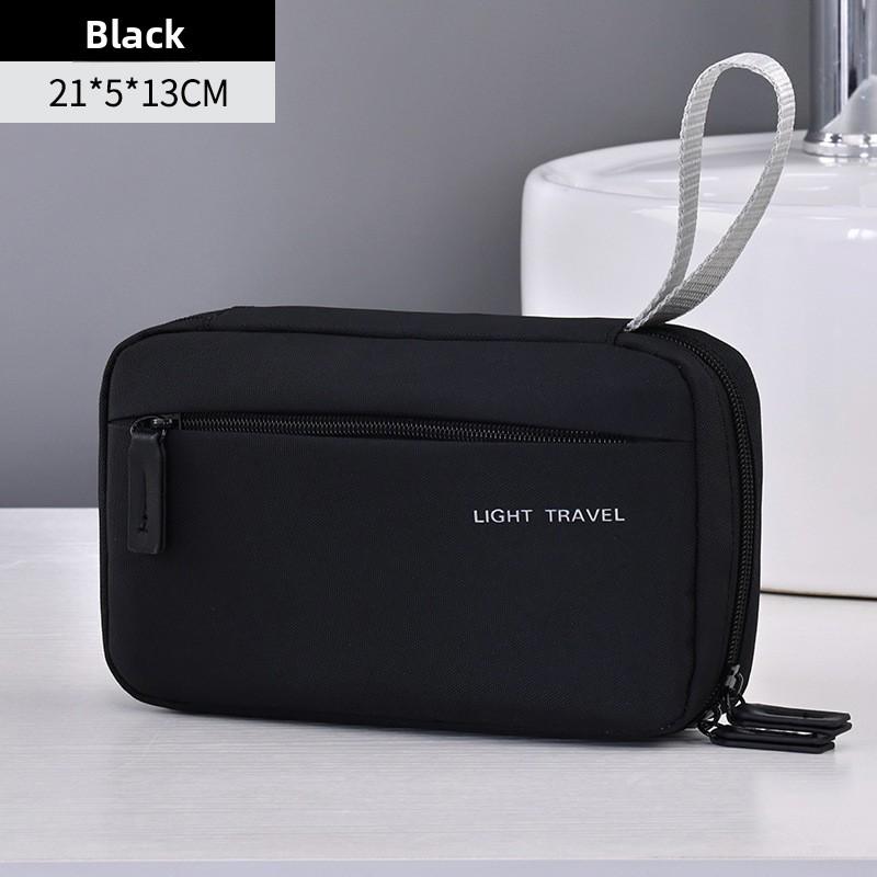Business Travel Toiletry Bag With Oxford Cloth Material For Portable Organizing On Commutes