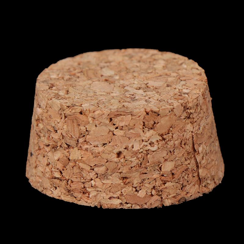 1/6 Doll Glass Dome Display Wood Cork Bell Jar With Wooden Base Decoation Craft