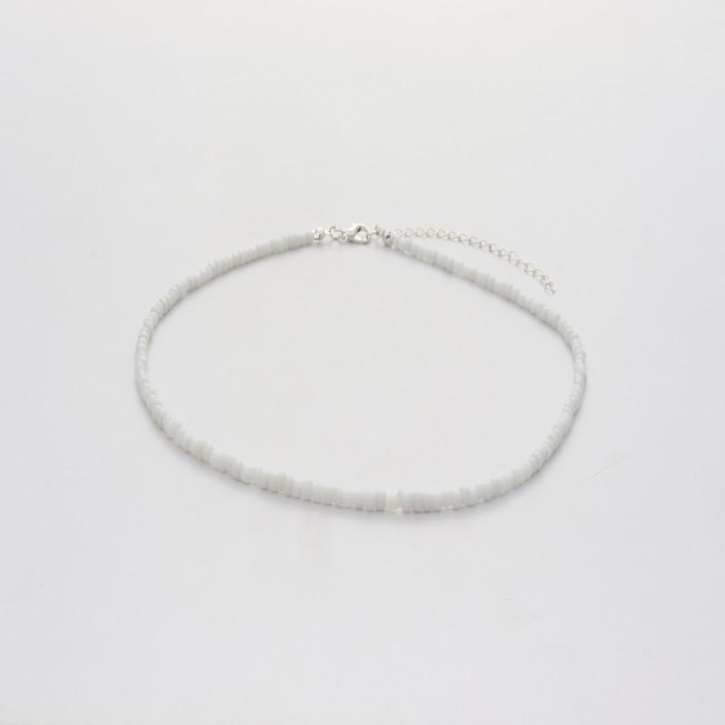 Ожерелье ручной работы из разноцветных рисовых бусин в стиле бохо - европейский и американский стиль, универсальный модный аксессуар