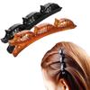 Double Bangs Braided Barrettes Hairpins Sparkling Crystal Stone Braided Hair Clips Women Girls Headwear Hair Styling Accessories