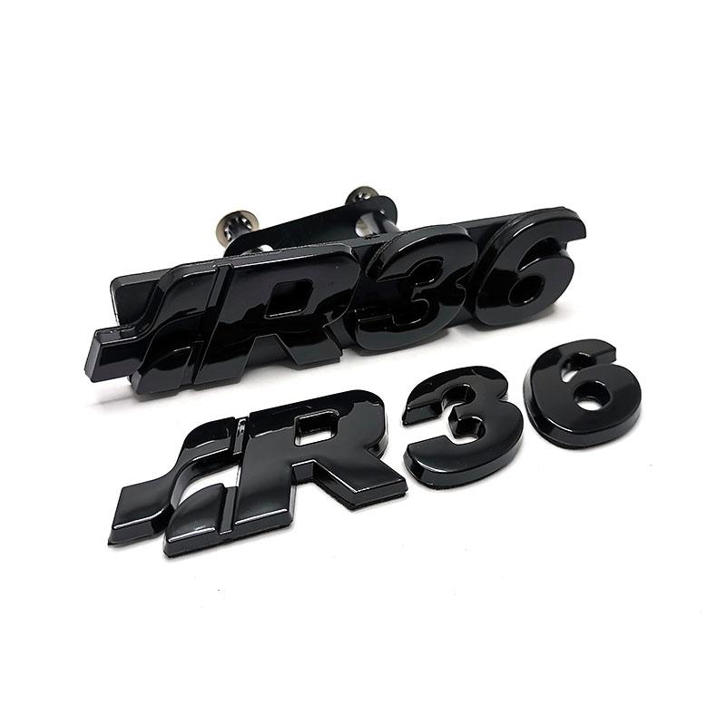 AAXS1 Factory Price High Quality R36 Grill Car Logos Rear Trunk Car Emblems For Golf Car