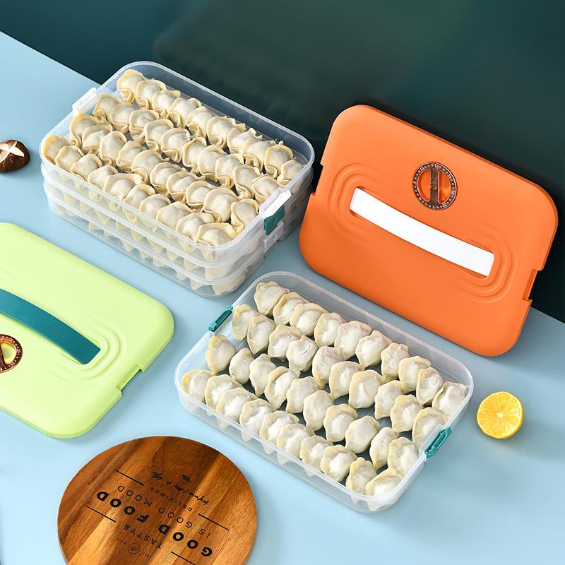 Пельменница бытовая большой вместимости для заморозки и сохранения свежести, контейнер для хранения в холодильнике, многоярусный