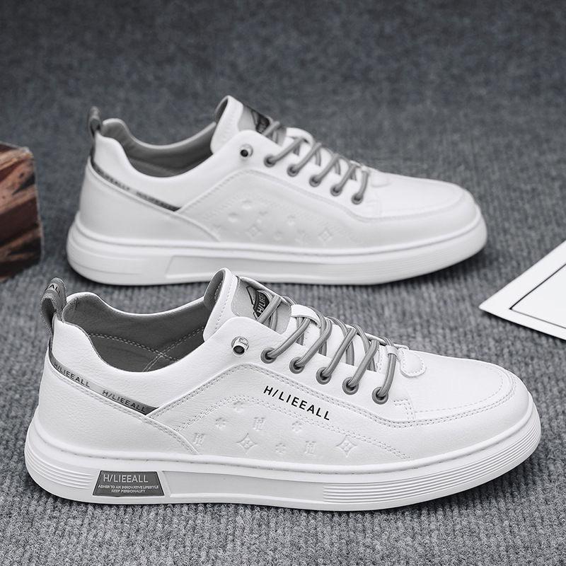 Summer Men's Shoes New Breathable Little White Shoes Men's Korean Version Trendy Versatile Flat-soled Sports Shoes Casual Board Shoes Trendy Shoes