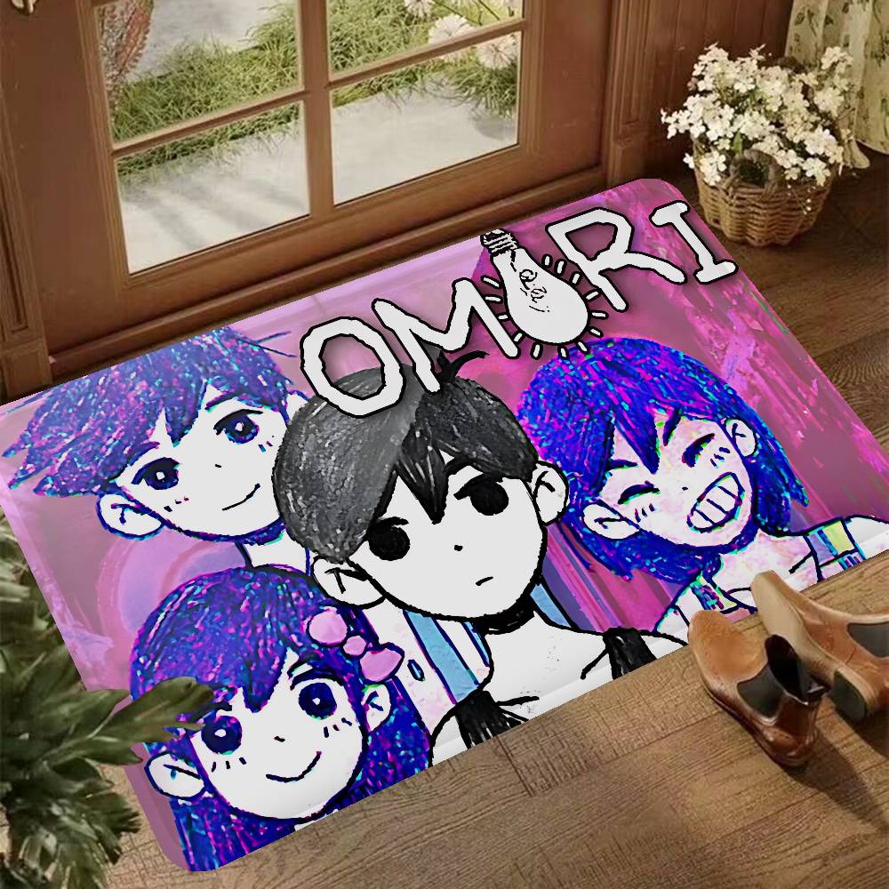 Omori Anime Kitchen Mat Kids Room Bedroom Decoration Balcony Anti-Slip Doormat Living Room Alfombra