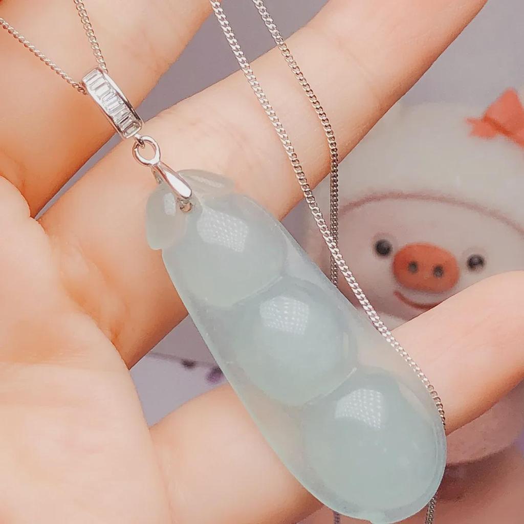 Серебряная застежка-клипса двойная из стерлингового серебра 925 пробы для подвески и нефритовых аксессуаров