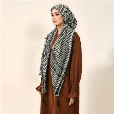 Новая модальная этническая кефия шляпа шапки голова бахрома Арафатка хиджаб шарф арабский головной убор пылезащитная повязка на голову мусульманская арабская бандана