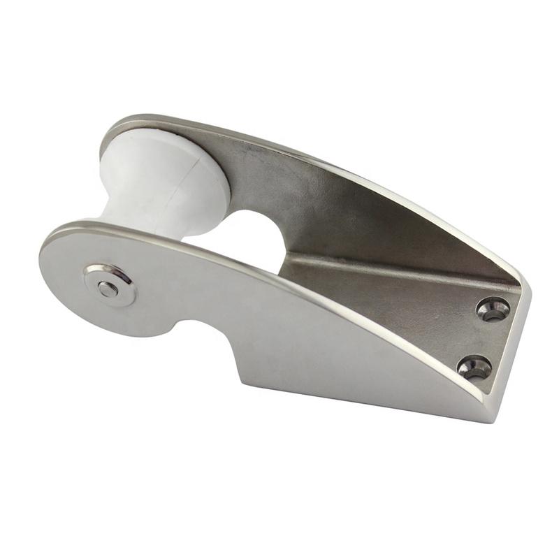 1PCS 316 Stainless Steel Bow Anchor Roller Holder 50X165mm Casting Bow Roller Wheel For Marine Boat Yacht Hardware