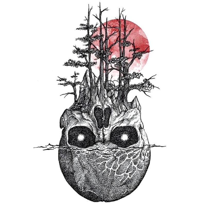 Наклейка на татуировку на руку с цветком, крылья ангела, череп, ветер, набор для переноса на воду, водонепроницаемая наклейка на татуировку