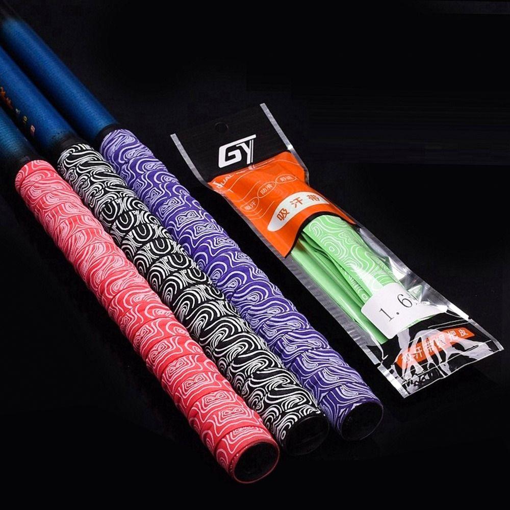 Gradient Colorful Racket Grip Tape Anti Slip Tennis Overgrip Fishing Rod Belt Fishing Rod