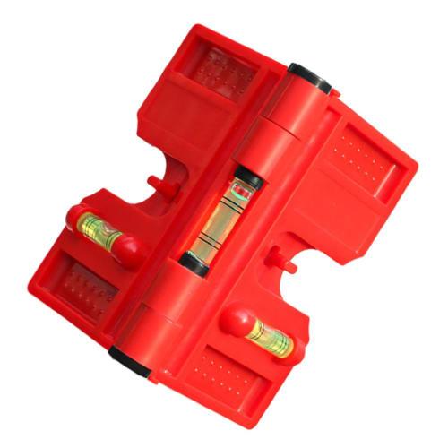 Multifunctional Folding Magnetic Post Leveler for Plumbing, Post Level, Pipe Post Magnetic Tool, Trailer Bubble Level, Horizontal Level Tool, Meter fo