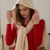 Knit Hoodie Shawl Muffler MF8116 3 Colors