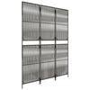 VidaXL Room Divider 3 Panels, Room Separator, Privacy Screen, Living Room Bedroom Screen, Modern, Grey 365390