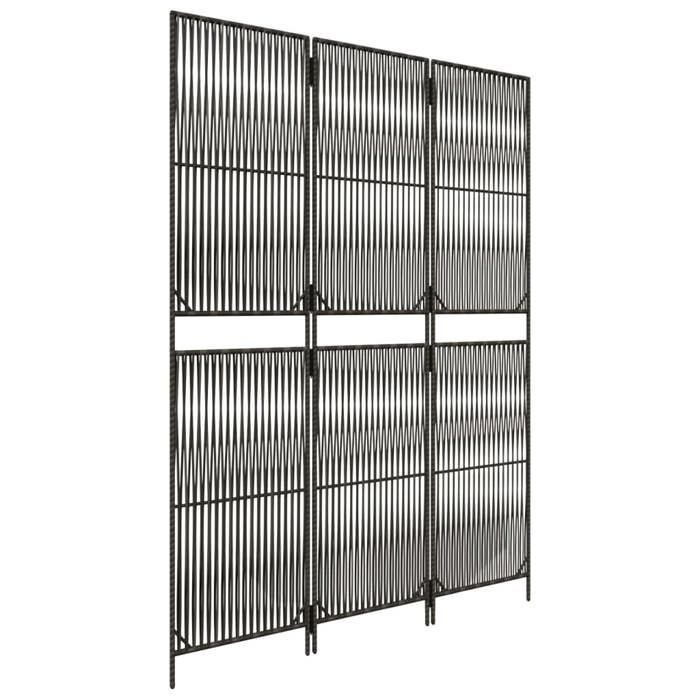 VidaXL Room Divider 3 Panels, Room Separator, Privacy Screen, Living Room Bedroom Screen, Modern, Grey 365390