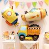 Transportation Cartoon Aluminum Film Balloon Car Fire Truck Children Boy Baby Birthday Plane Decoration