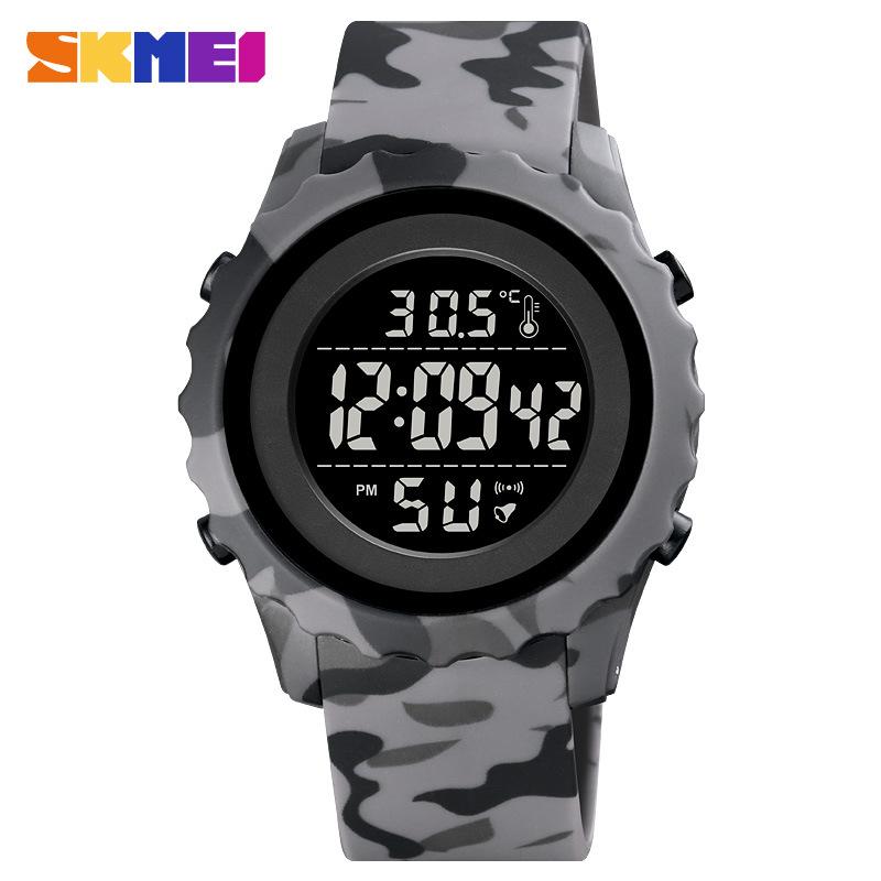 Skmei Moment Beauty Многофункциональные спортивные мужские часы для измерения температуры тела, водонепроницаемые студенческие спортивные электронные часы для измерения температуры окружающей среды