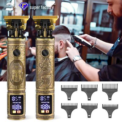 Электрическая аккумуляторная машинка для стрижки волос для мужчин: Водонепроницаемый, специальный дизайн резьбы