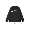 Nike FW24 Однотонная тканая спортивная куртка-поло с длинным рукавом, мужская куртка черного цвета FZ0801-010