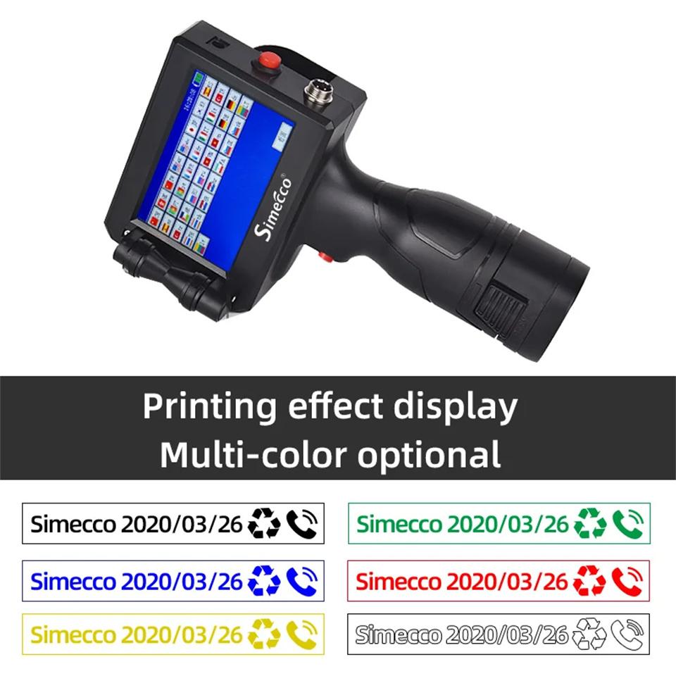 Russian Language System Portable Handheld Inkjet Printer Production Date Barcode Label Coding Machine Batch Number QR Code Constant Fast Drying