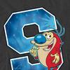 Унисекс Взрослая футболка Ren & Stimpy S как Stimpy