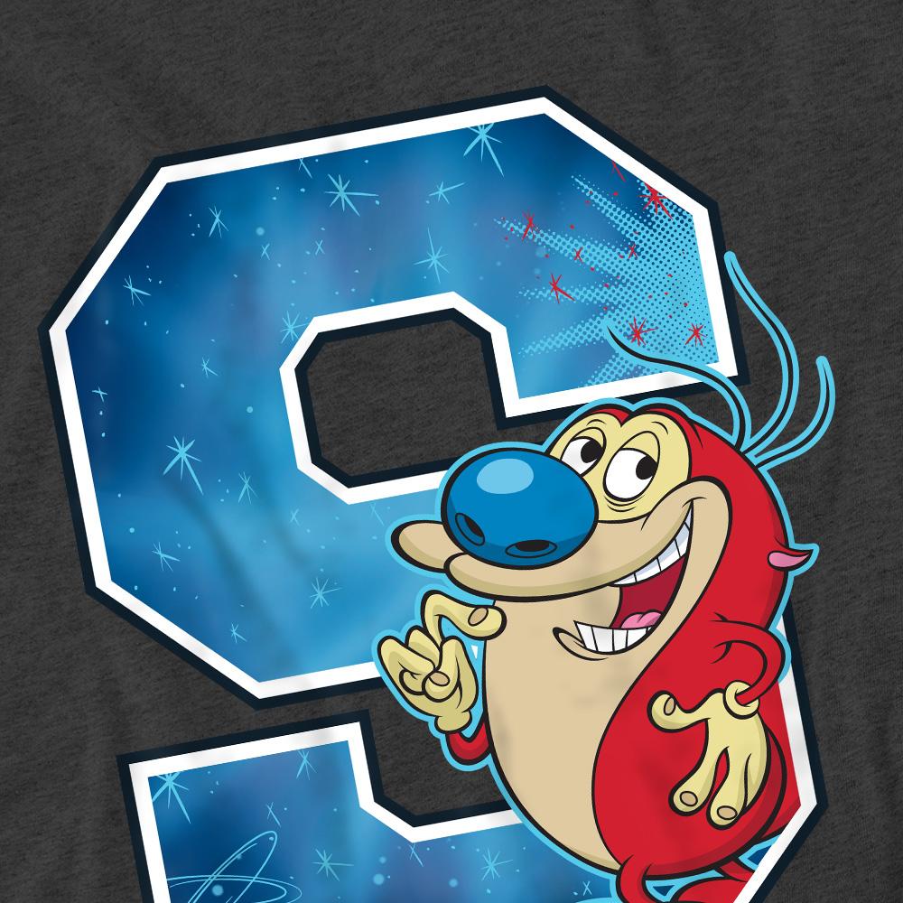 Унисекс Взрослая футболка Ren & Stimpy S как Stimpy