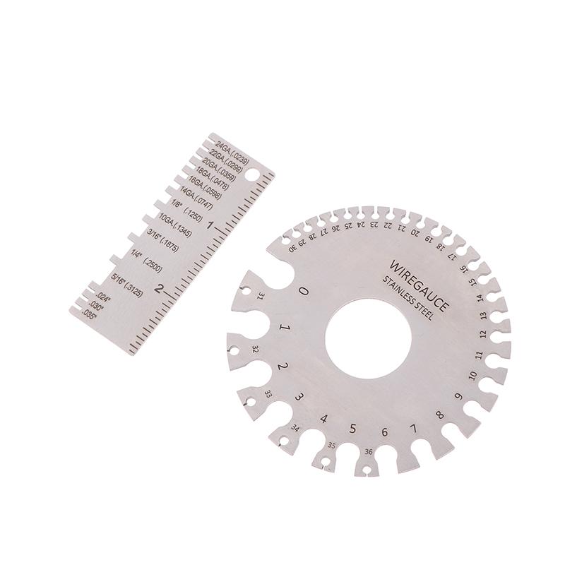 0-36 Круглый AWG SWG Толщина Проволоки Линейка Калибр Диаметр Нержавеющая Сталь Измерительный Инструмент Сварочный Контроль Проволоки Калибр