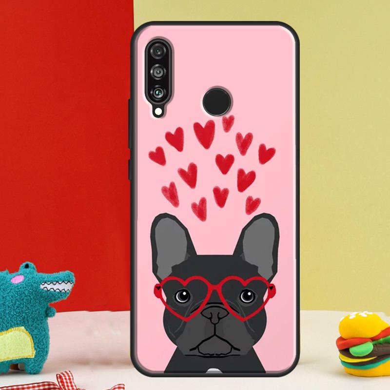 Милый французский бульдог Для Huawei Nova 12s 12i 11i 8i 9 10 SE Y91 Y90 Y60 Y70 Y72 Y61 P20 P40 P30 Lite P60 Pro Чехол