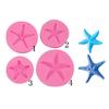 DIY Ocean Series Pearl Starfish Model Silicone Mould 4 Marine Bio Fondant Cake Decorating Mould