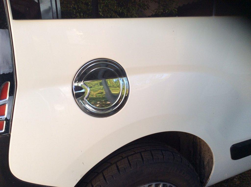 Накладка на лючок бензобака (нерж.) для Fiat Fiorino/Qubo