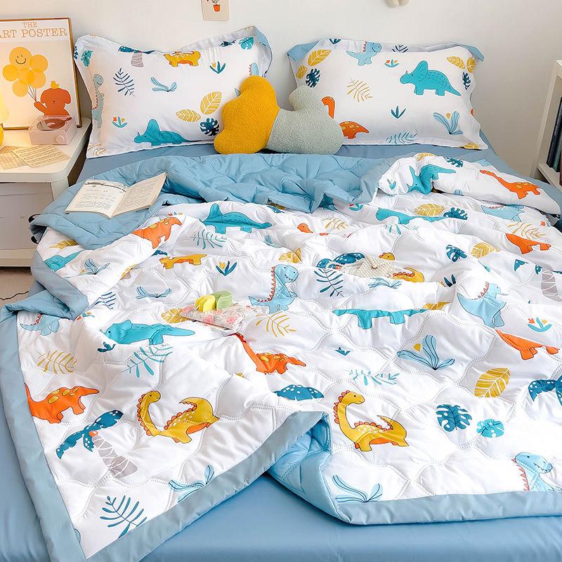 Детское летнее одеяло с рисунком фруктов, красочное одеяло для взрослых, механическая стирка, кружевное стеганое одеяло с цветочным рисунком, тонкие одеяла, крутые одеяла