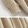 Solid Color Knitted Cardigan 2023 Autumn and Winter New Fashion Loose Lazy Style Sweater Women's Coat