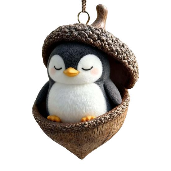 Лесные животные Желуди Украшения Акриловые Милые Рождественские елки Подвесные украшения Рустик