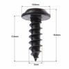 Tapping Screws, M5 X 15.8mm, 50 Pieces, 5mm Diameter, Universal Type, Cross Recessed, Repair Parts, Black