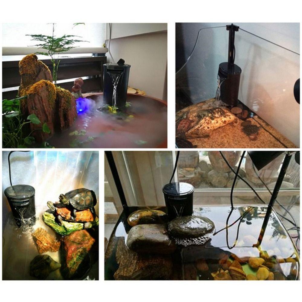 Фильтр для черепахового аквариума с низким уровнем воды, мелкий подвесной фильтр для водопада для небольшого аквариума