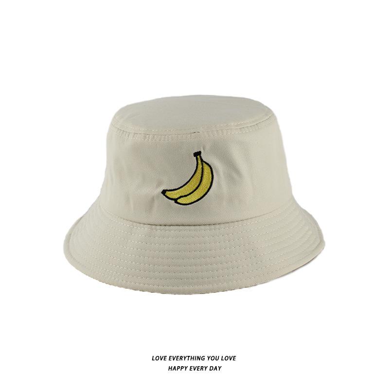 Bucket Hats Men And Women Skull Embroidered Fisherman Hat, Single-Sided Black Street Fashion Foldable Sunhat