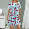 Женское повседневное платье Летние платья с принтом птиц для женщин Платье с коротким рукавом и круглым вырезом Плюс Размер