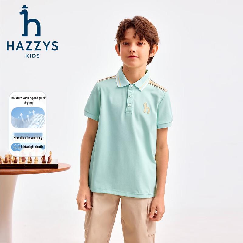 HAZZYS Легкая мужская футболка-поло с коротким рукавом в стиле колор-блок